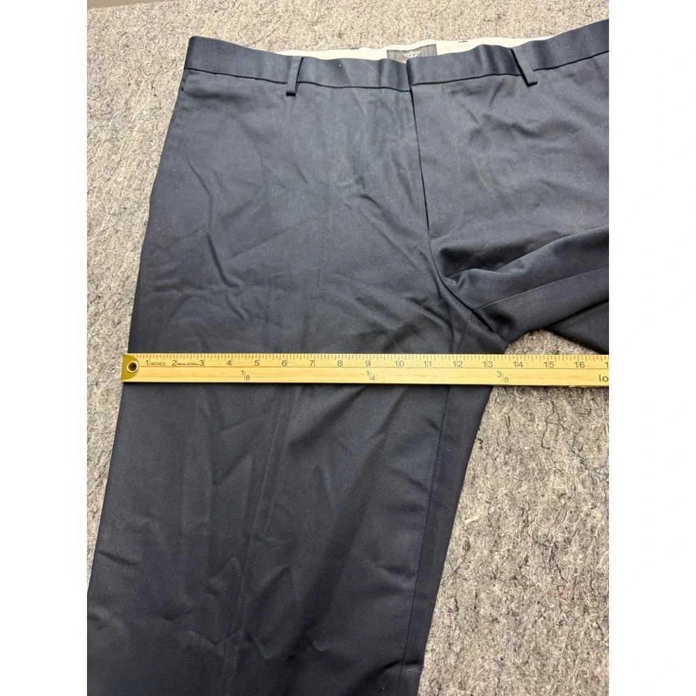 Dockers Essential Khaki Straight Fit D2 Black Pants Mens 38x29 100% Cotton